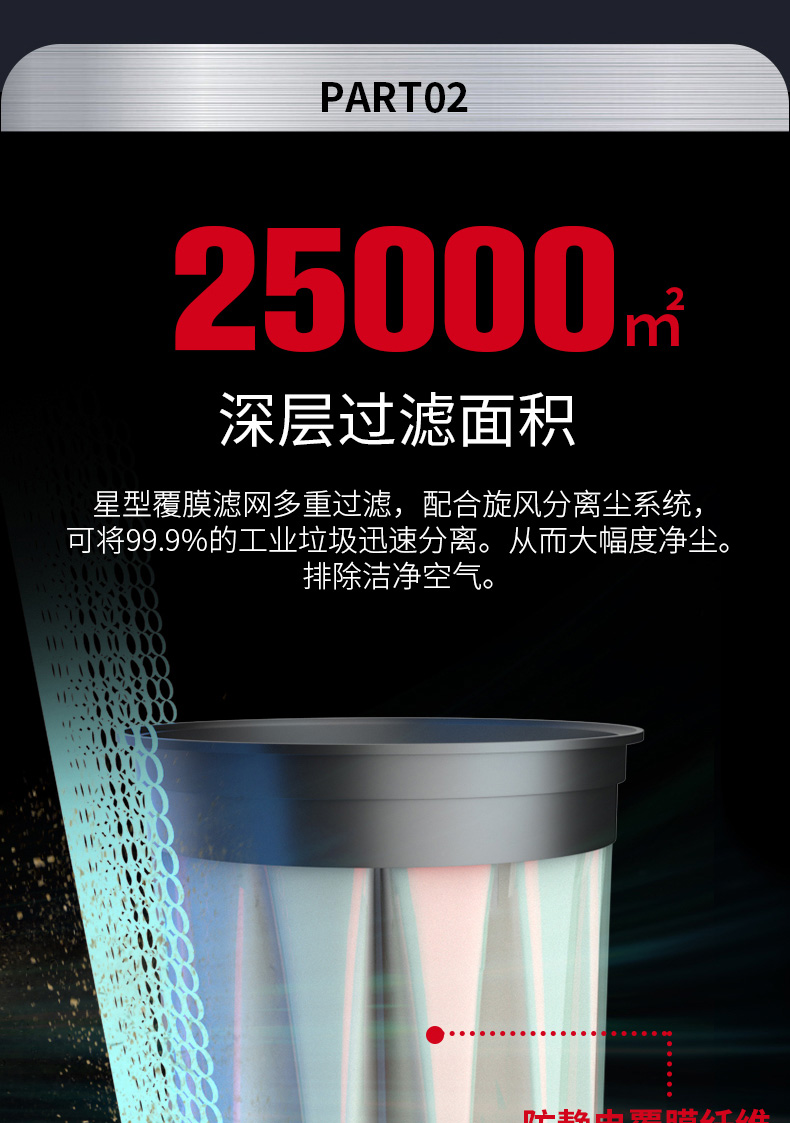 坦洁220V单桶不锈钢工业吸尘器X6系列