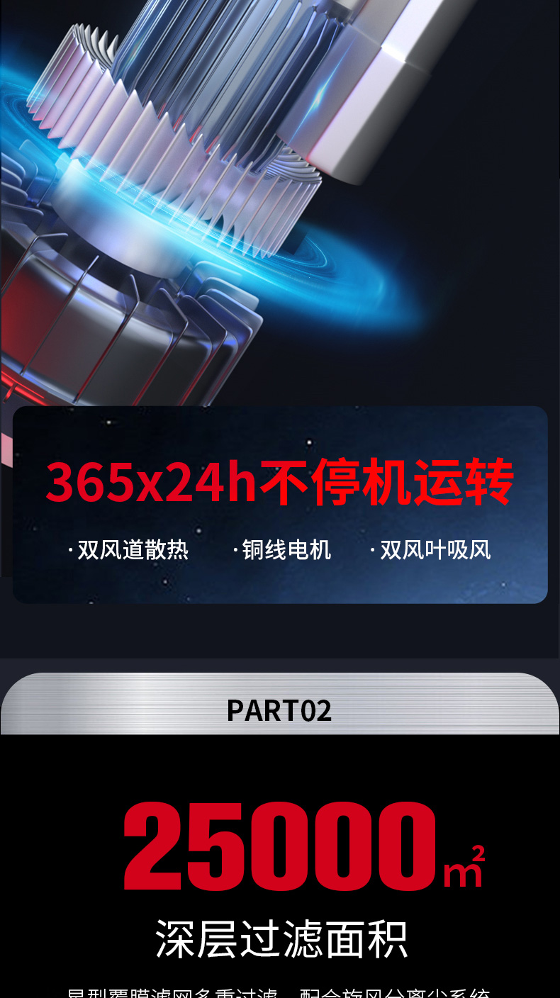 坦洁380V双桶不锈钢工业吸尘器X7系列
