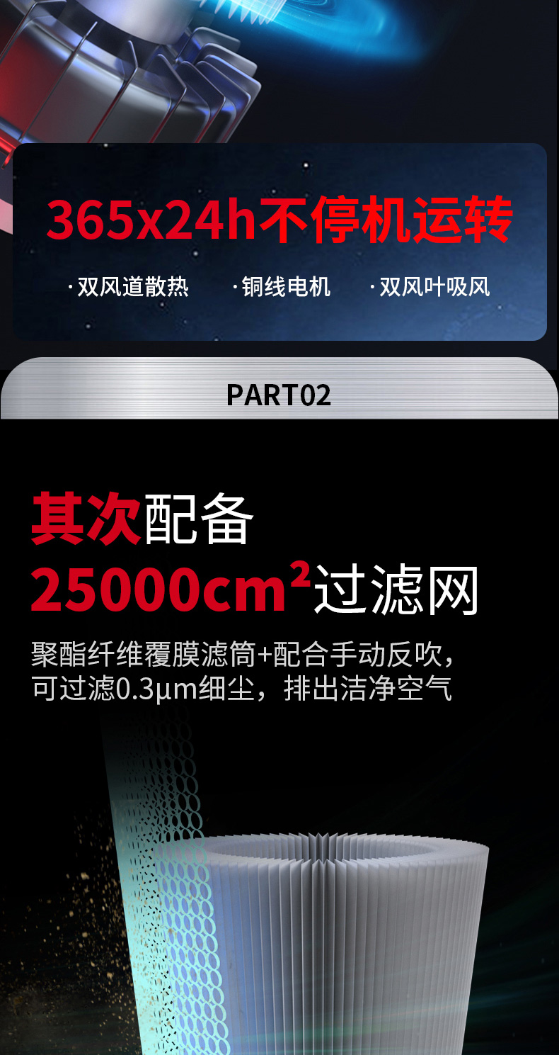 坦洁380V脉冲反吹工业吸尘器X9系列