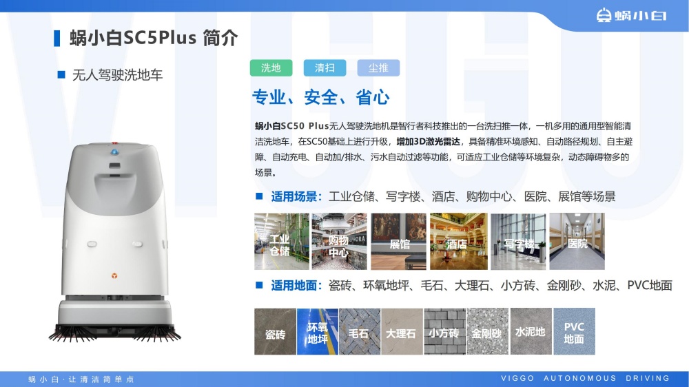 蜗小白无人驾驶式洗地机SC50