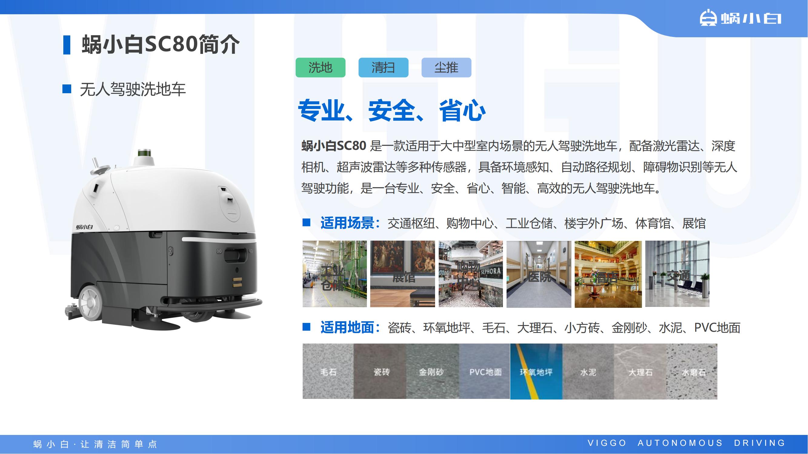 蜗小白无人驾驶式洗地机SC80