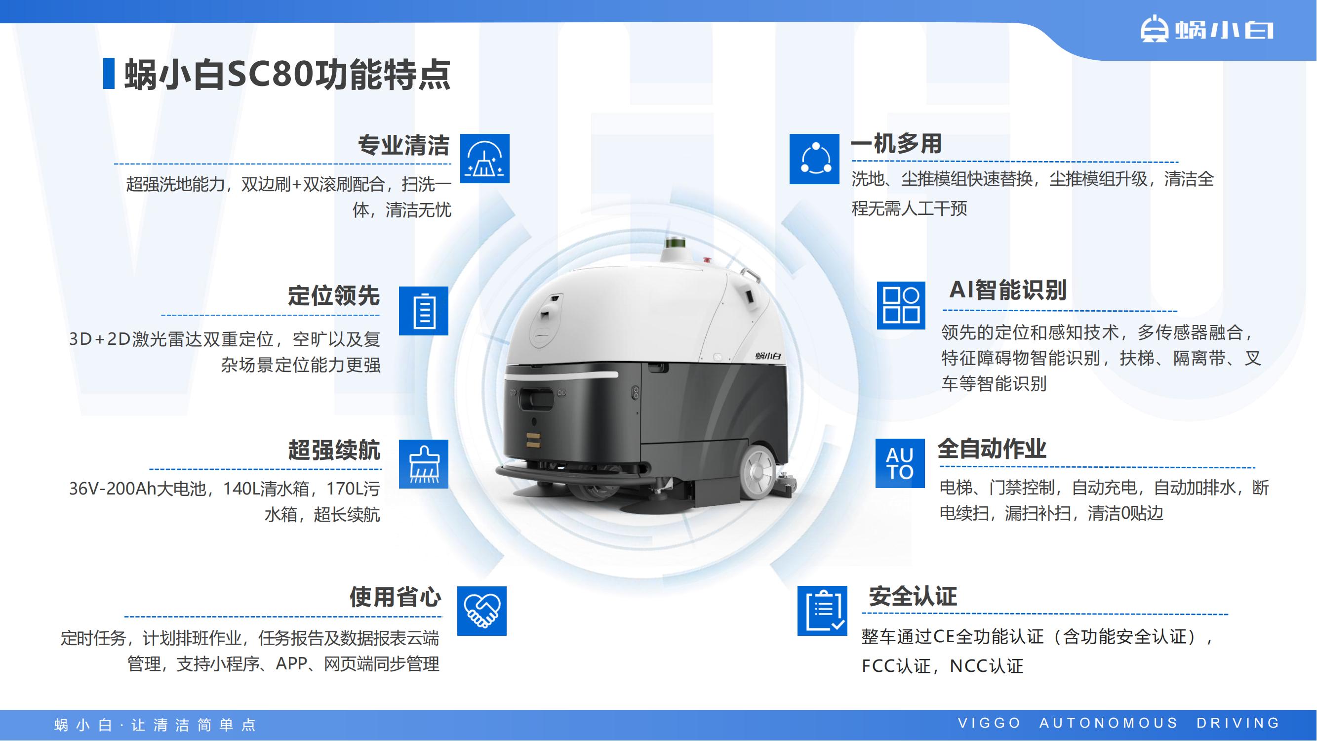 蜗小白无人驾驶式洗地机SC80