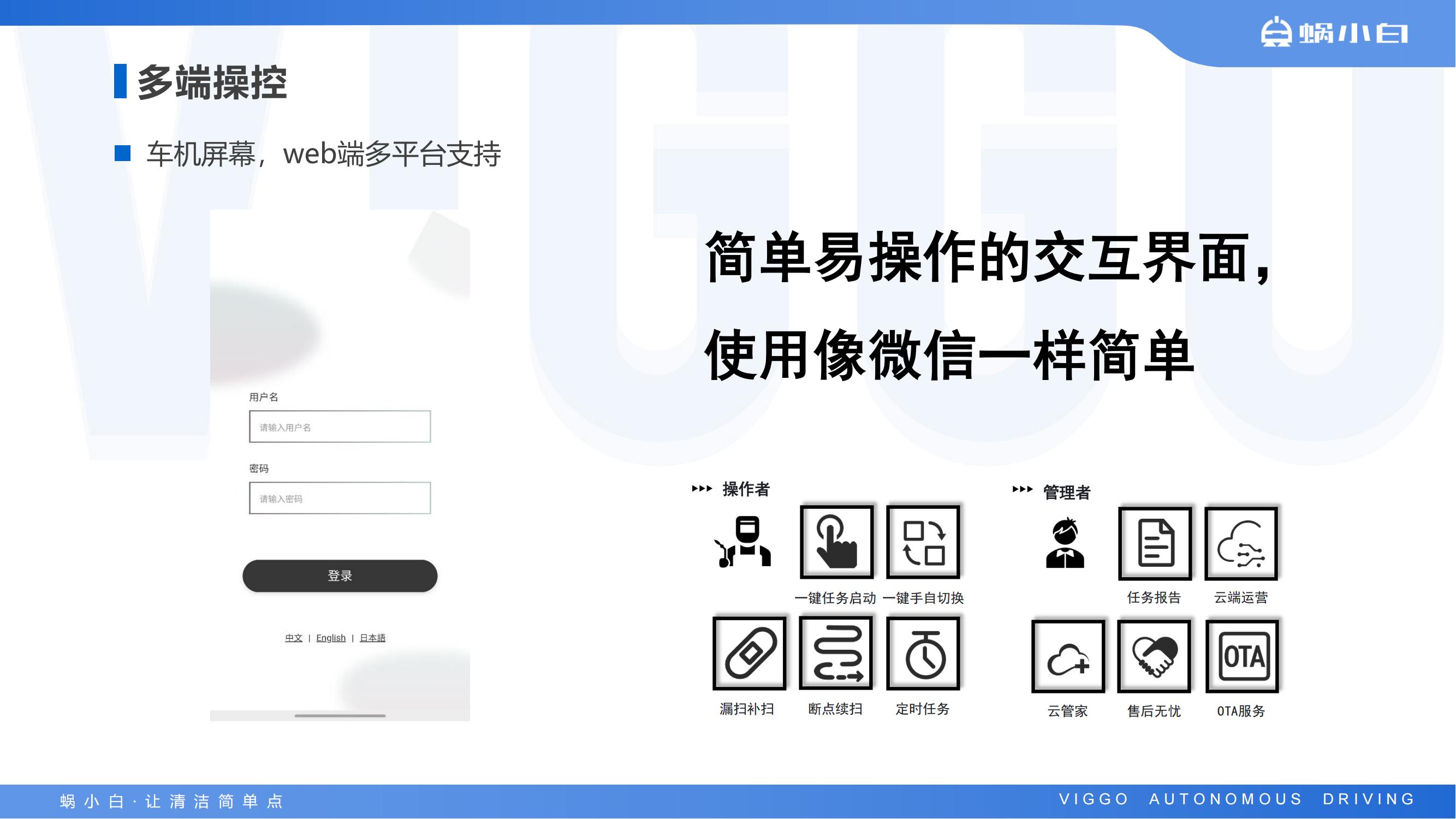 蜗小白无人驾驶扫地车S100-N